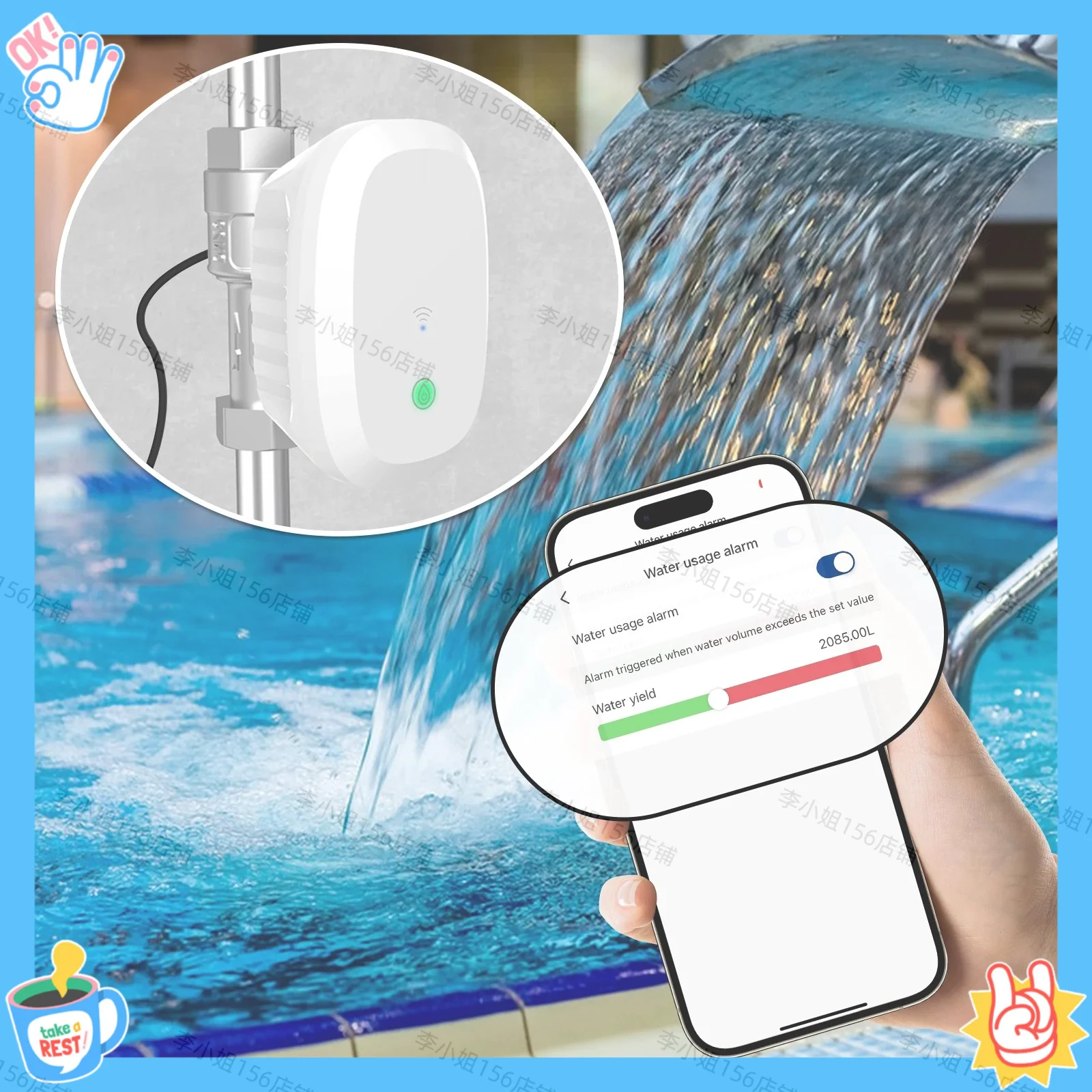 2026new Zigbee Tuya Smart Wifi Water Meter Water Valve Water Flow Rate 3/4 1" Automatic Irrigation Timer Support alexa home assi
