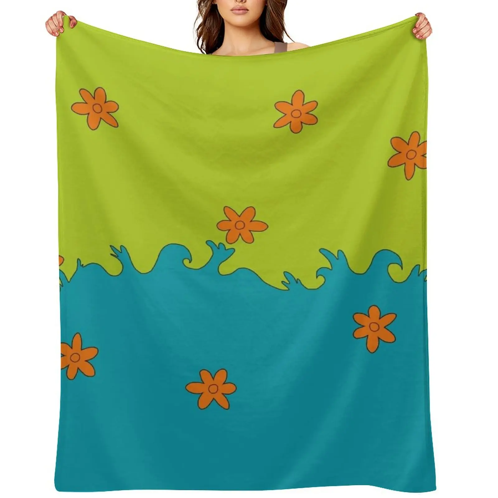 

Mystery pattern Throw Blanket Bed Fashionable decorative Furrys Decorative Beds Blankets