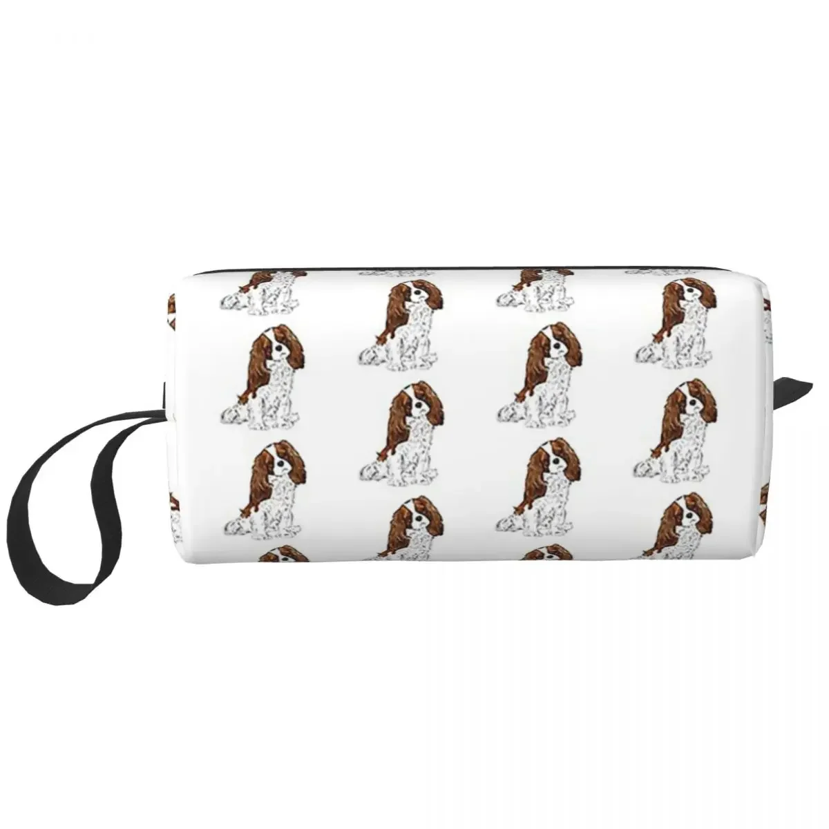 Cavalier King Charles Spaniel - Blenheim Makeup Bag Cosmetic Organizer Toiletry Cosmetic Bag for Women Beauty Travel Pencil Case