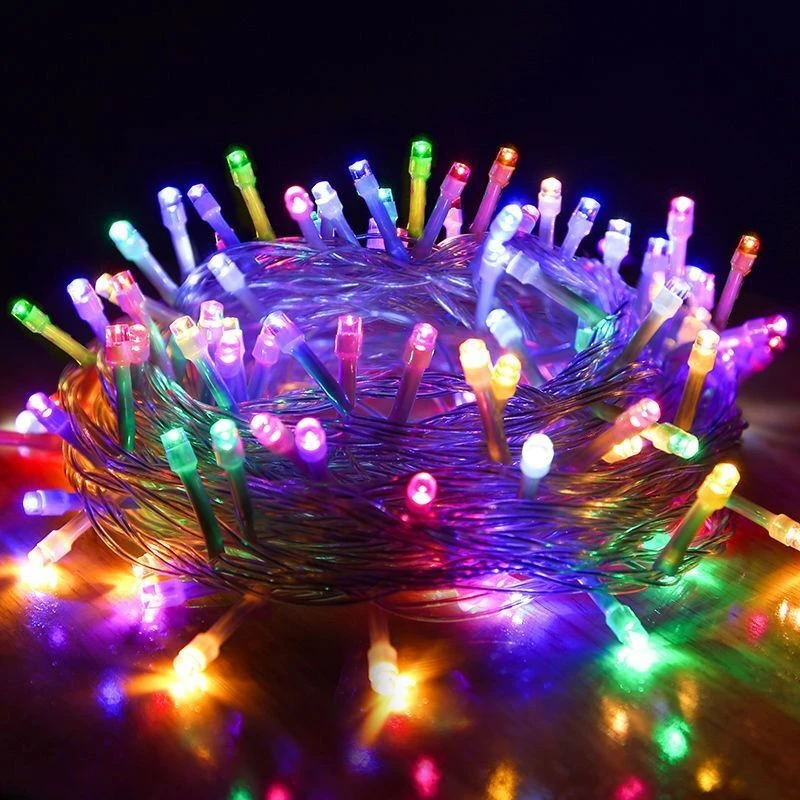 Christmas Garland Lights 20/10M Led String Fairy Light Festoon Lamp EU PLUG Outdoor Garden Decorative Lighting for Wedding Decor