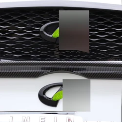 Carbon Fiber Black Sticker Exterior Car Logo Badge Sticker Front Emblem for Infiniti Q50 Accessories 2013-2022