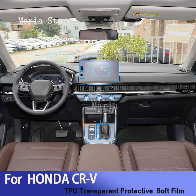 

For HONDA CR-V(2022-2023) Car Interior Center Console Transparent TPU Protective Film Anti-scratch Repair Car Sticker