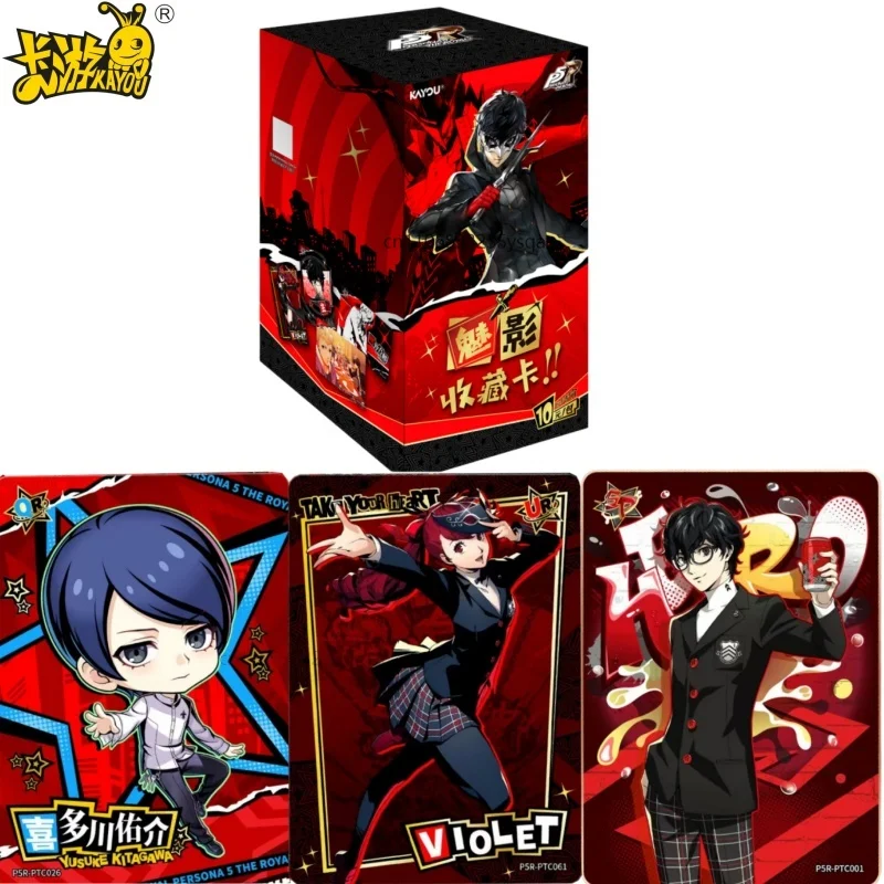 KAYOU PERSONA 5 Card Animation Cartoon Game Collection Card SP CR QR MR Anime Peripheral Game Collection Card Toy Gift