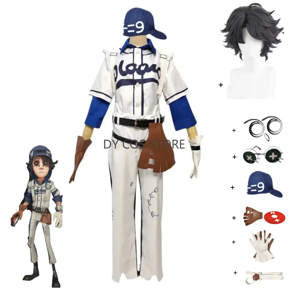 

Игра Identity V Player Norton Campbell Prospector Косплей Костюм Аниме спортивный костюм Униформа Пальто Парик Мужской костюм на Хэллоуин