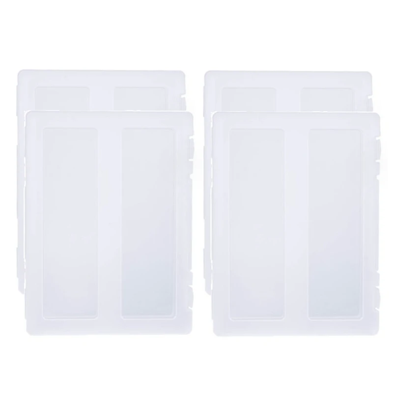 

4 Pack Plastic Storage Box For 8.5X11in Letter Paper, Scrapbook Documents Magazines Holder