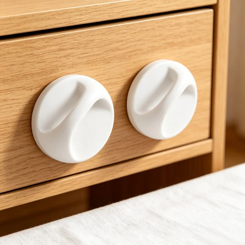 3Pcs Self Adhesive Door Handle No Drill Punch Free Pulls for Drawer Wardrobe Sliding Window Fridge Cabinet Knob