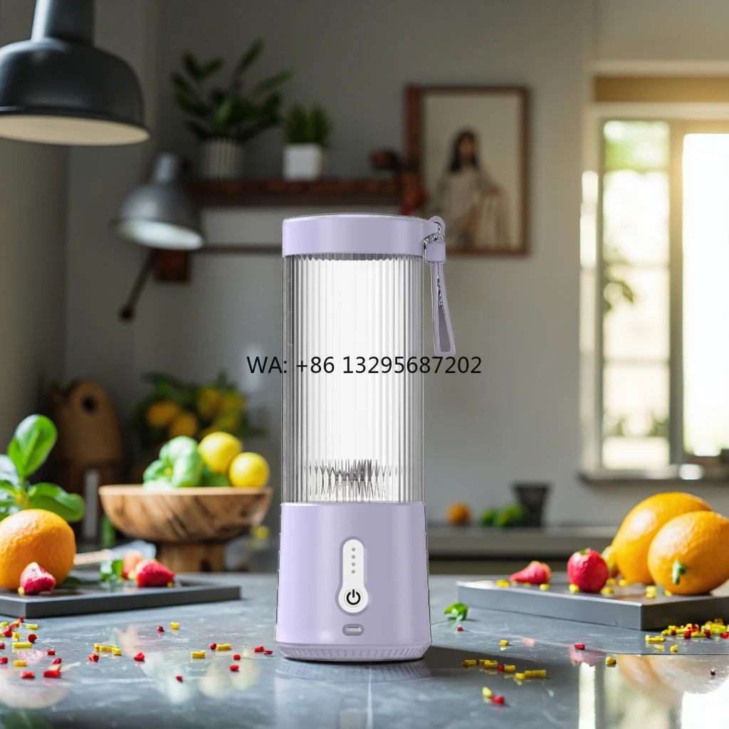 

450ml Portable Juicer Powerful Juicer with 6 Blenders 450ml Protein Blender Crushed Ice Blending Frozen Fruit Blender