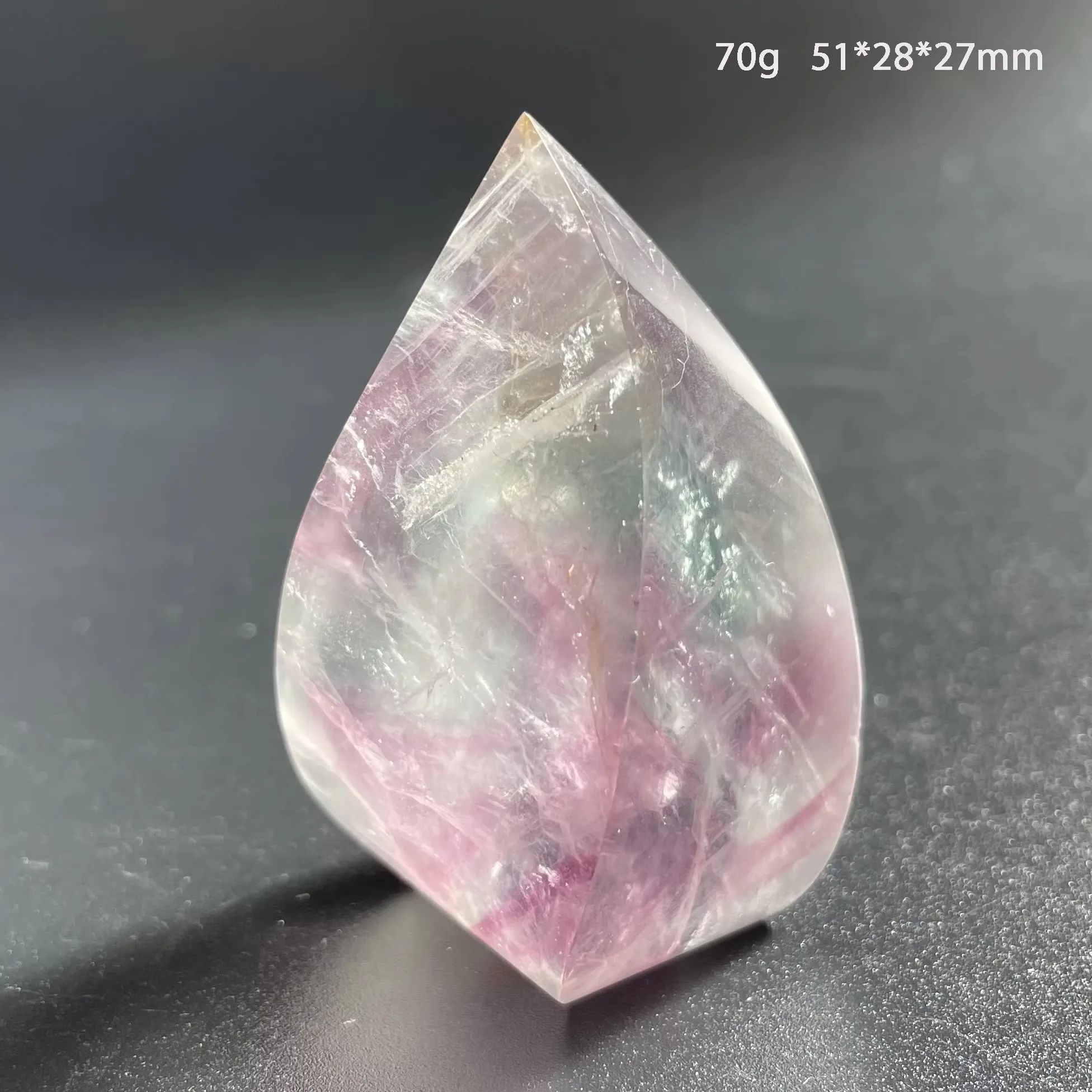 Natural Green Fluorite Crystal Torch Tower Colorful Fluorite Wand Point Quartz Crystal Healing Treatment Decoration Obelisk Gift