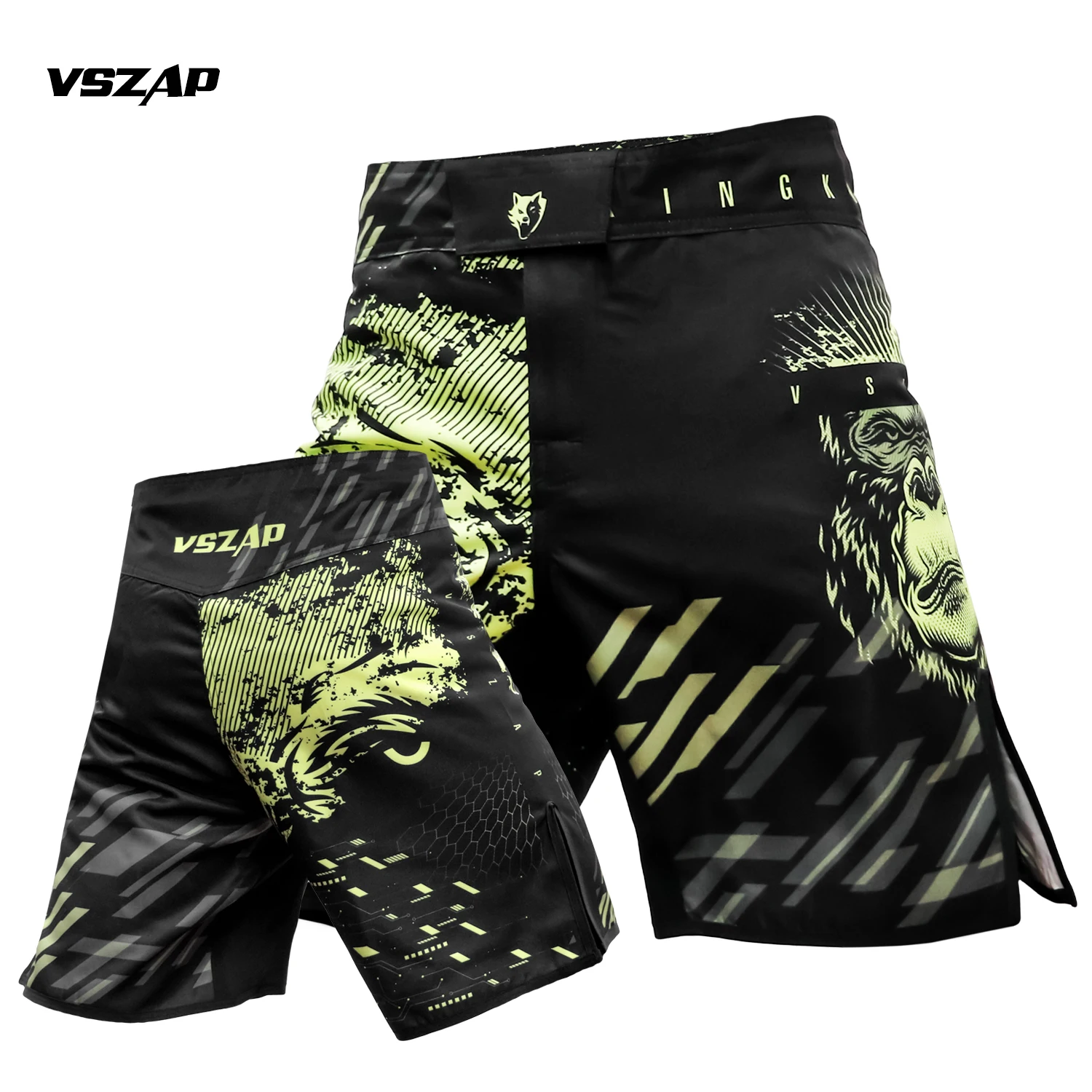 

VSZAP King Kong Integrated Vertical fighting MMA training shorts Taekwondo Fitness Jujitsu Muay Thai Quick dry pants