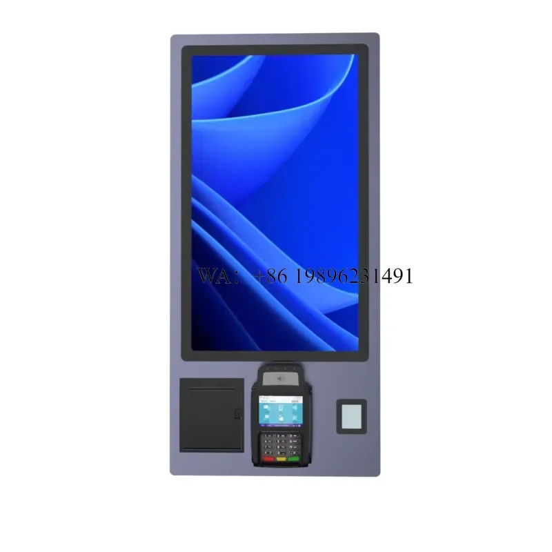 NEW Arrival OEM and ODM Build-in QR Code Barcode Scanner Touch Screen Self Service Order Payment Kiosk