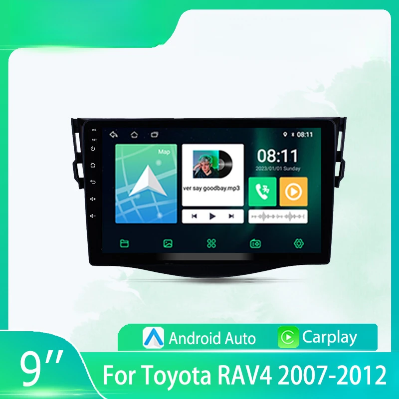 

For Toyota RAV4 07-12 Car Multimedia Player Android Car Player GPS WIFI Carplay 4G Car Radio Navigation Stereo Car Electronic