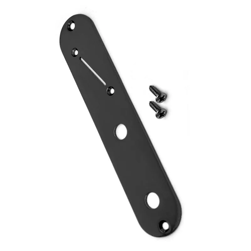 NALFI-32Mm لوحة تحكم فولاذية مع فتحة تبديل بزاوية للجيتار الكهربائي TL باللون الأسود