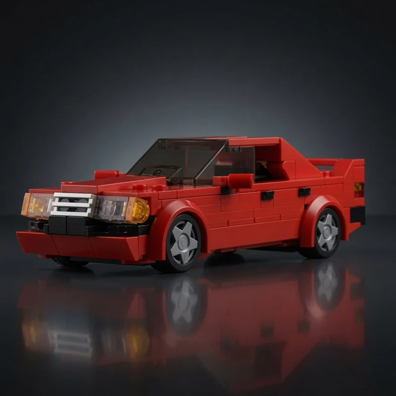 

241PCS Red Sports Car Model MOC Building Bricks Speed Racing Car Modular Technology Assemble Toys Suit Children Holiday Gifts