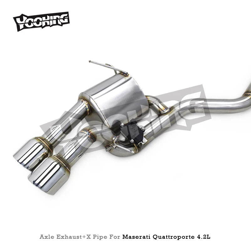 OEM X Mid Pipes for Quattroporte 4.2L 2004-2011 Stainless Steel Catback Valvetronic Muffler Exhaust System 4