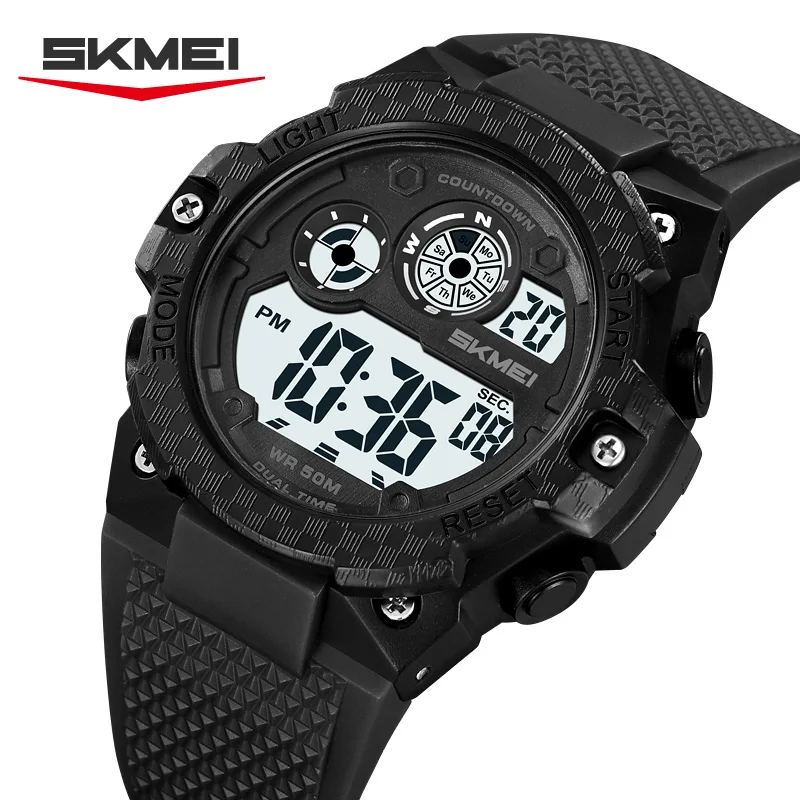 

Мужские спортивные часы SKMEI 2337, модные, водонепроницаемые, с функцией секундомера, цифровые, оригинальные, круглые, reloj hombre