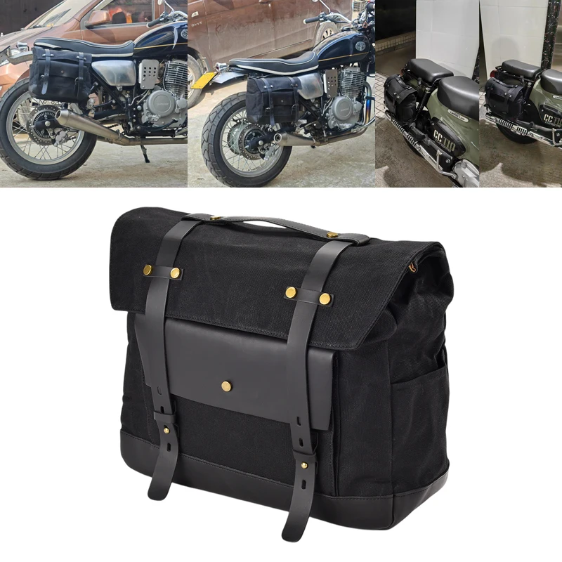 

Retro Motorcycle Saddle Bag For Harley Sportster XL 883 XL 1200 Touring Large Capacity Vintage Side Bag