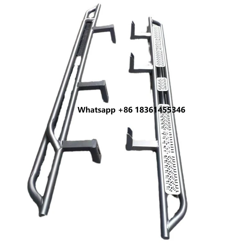 

For Tundra 2007-2021 Black Stainless Steel Car Running Board Side Step Bar Guard Pedals