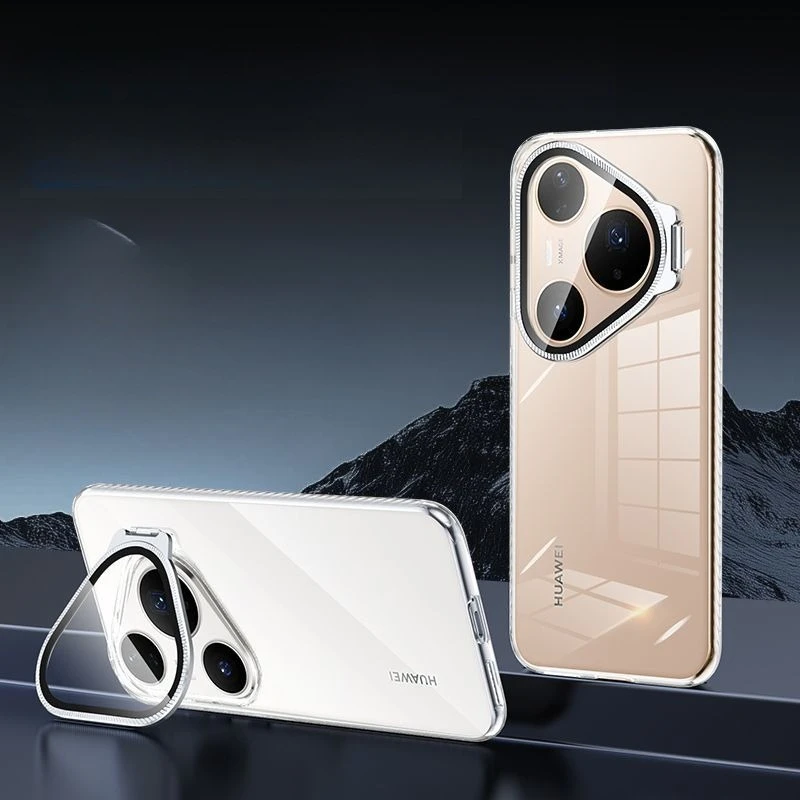 Kamera Objektiv Schutz Halterung Harte PC Telefon Fall Für Huawei Pura 80 70 Pro Plus Ultra P80Pro + P70Pro + halter Zurück Abdeckung Shell