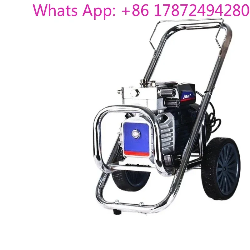 imports new high-power high-pressure airless spraying machine latex paint paint color steel tile steel structure indoor