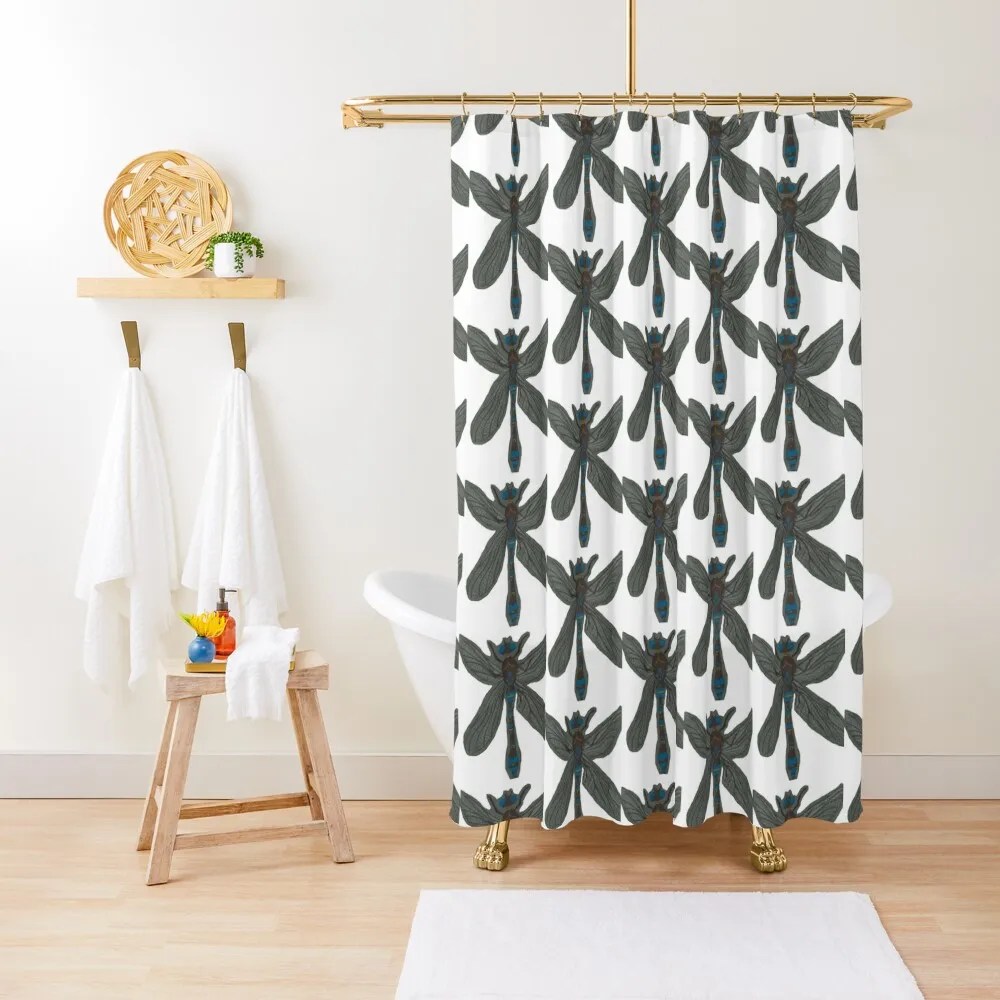 

Dragonfly Shower Curtain Modern Bathroom Accessories Set For Bathroom Waterproof Bath And Anti-Mold Shower For Bathroom Curtain