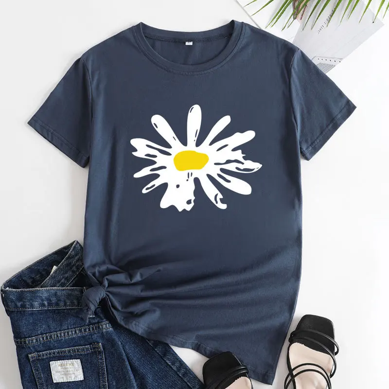 

Summer Women's plus Size S3XL T-irts 3D Hippie Sle Knitted Cotton Tops Thiened Summer Faion Ladies' T-irts