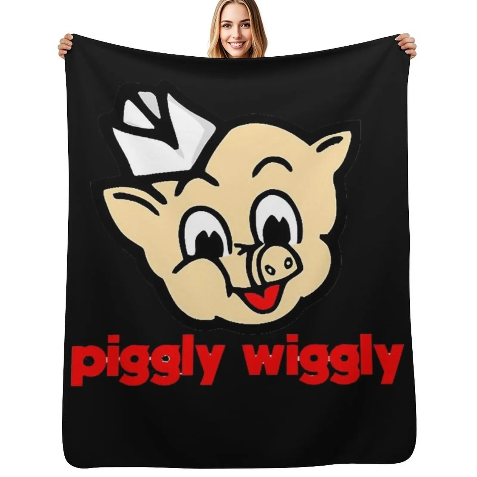 

Piggly Wiggly Classic T-Shirt Throw Blanket Stylish Decor Blanket Gift for Friends Roommate