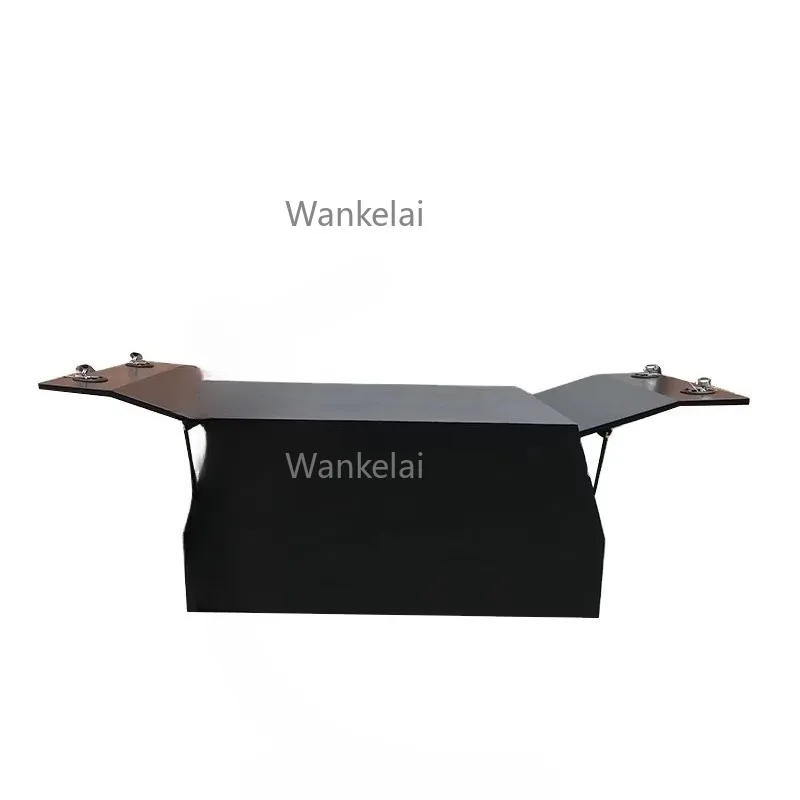1200*1770*860mm Jack Off Black Powder Coated Flat Alloy Aluminum Ute Truck Trailer Canopy Toolbox Gull Wing with 2doors