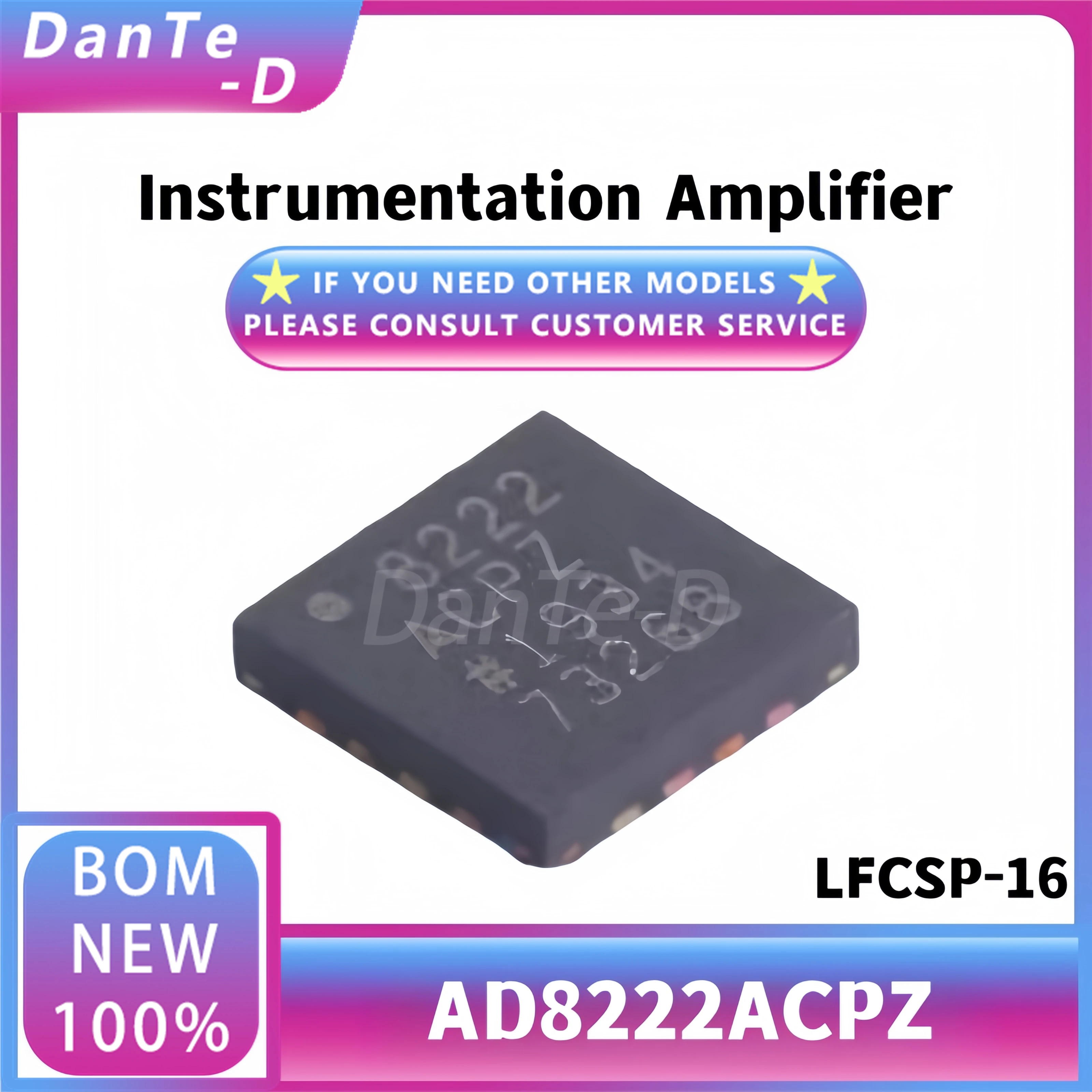 AD8222ACPZ new original silk screen 222ACPZ Instrument amplifier LFCSP-16