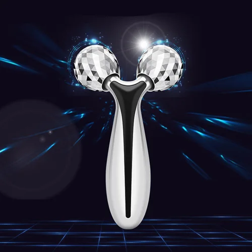 Imagen 2 del producto Dispositivo de belleza facial de alta calidad, masajeador con rodillo 3D más grueso, reafirmante de la piel, cara delgada 360 °   Masaje relajante eliminador de arrugas giratorio