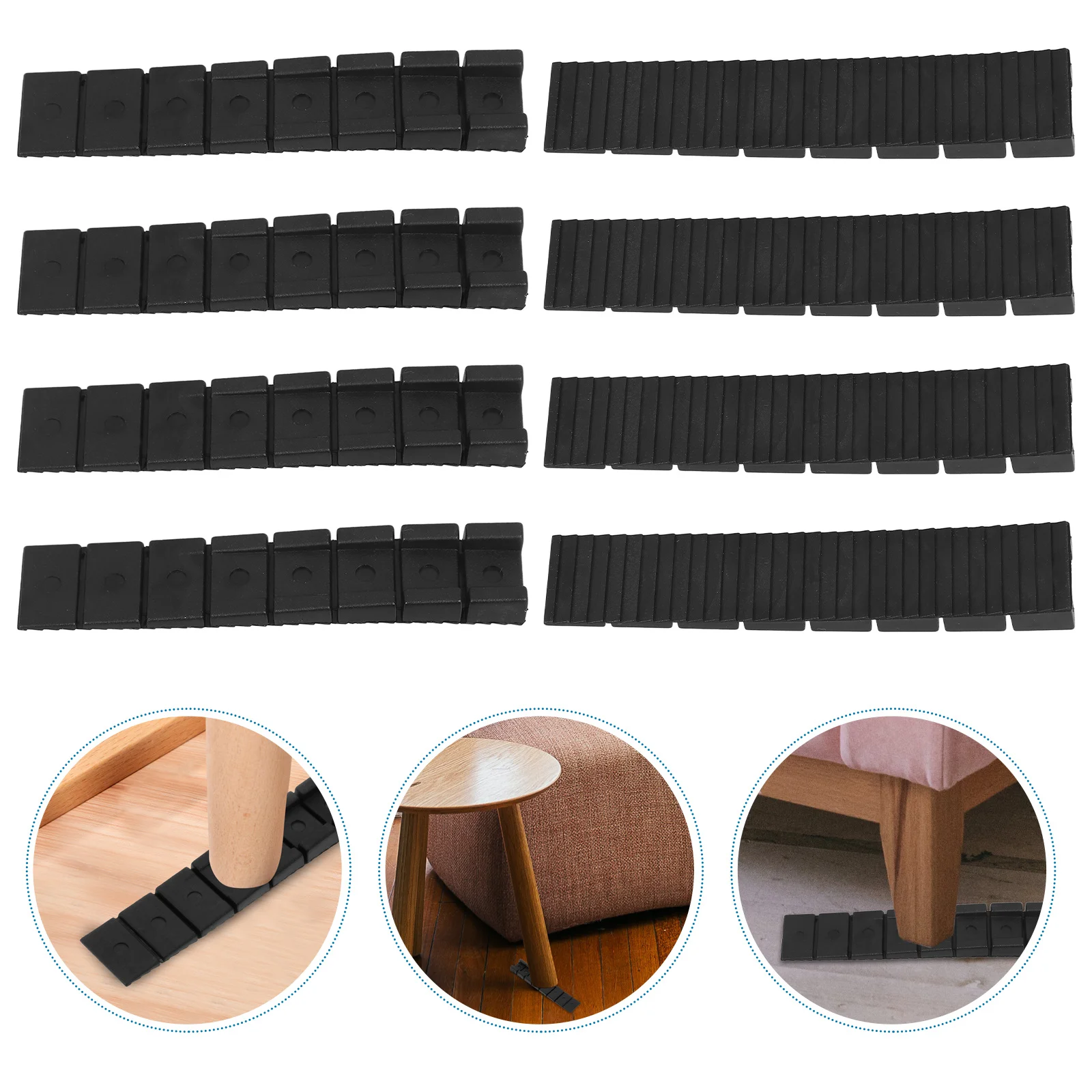 

Furniture Feet Levelers Foot Leveling Shims Wedge Leg Dining Table Appliance Adjustable