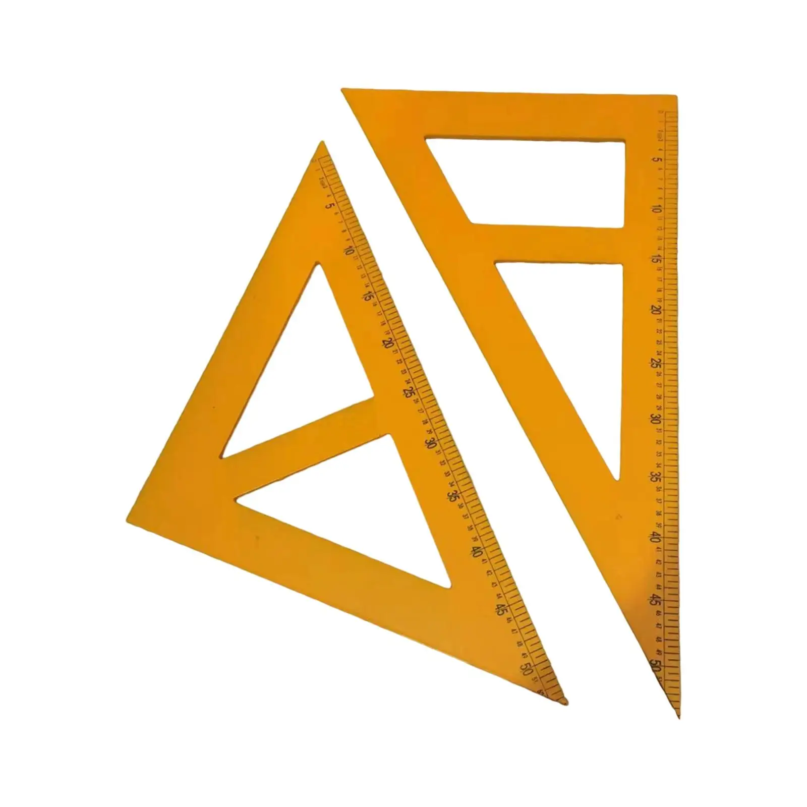 Large Mathematics Teaching Rulers Geometry Measurement Tools Easy to Use Practical Sturdy Math Geometry Tools for Office