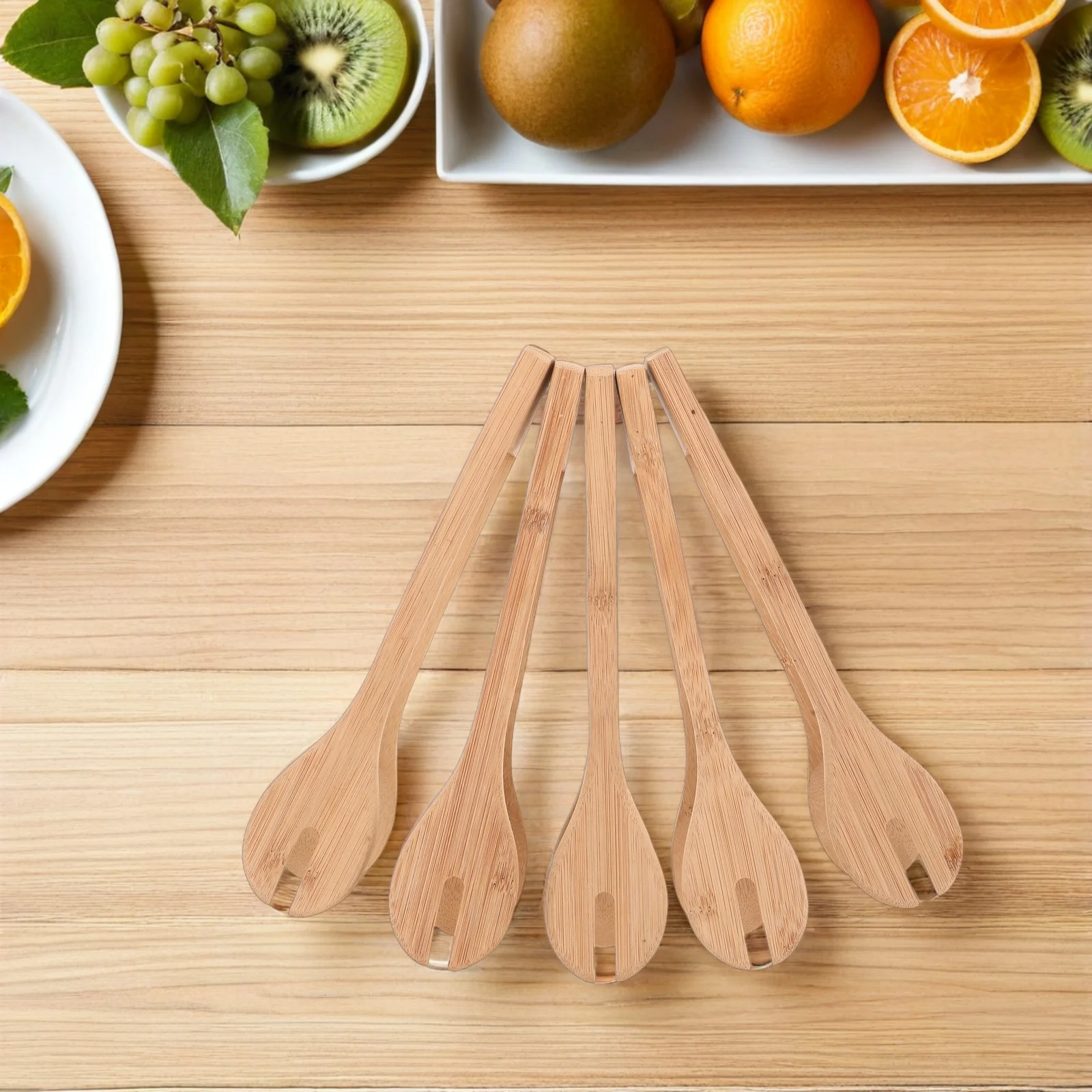 

5Pcs Bamboo Food Tongs Heat Resistant Cooking Tong Clamp for Bbq Grilling Bread Toast Mini Serving Utensils Mini Tongs for Food