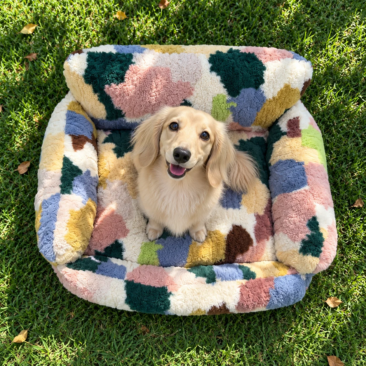 Luxury Eco-Friendly Rectangle Cartoon Pet Kennel With Soft Mat Comfort Warm Bed Nest For Small Dogs And Cats Dropshipping