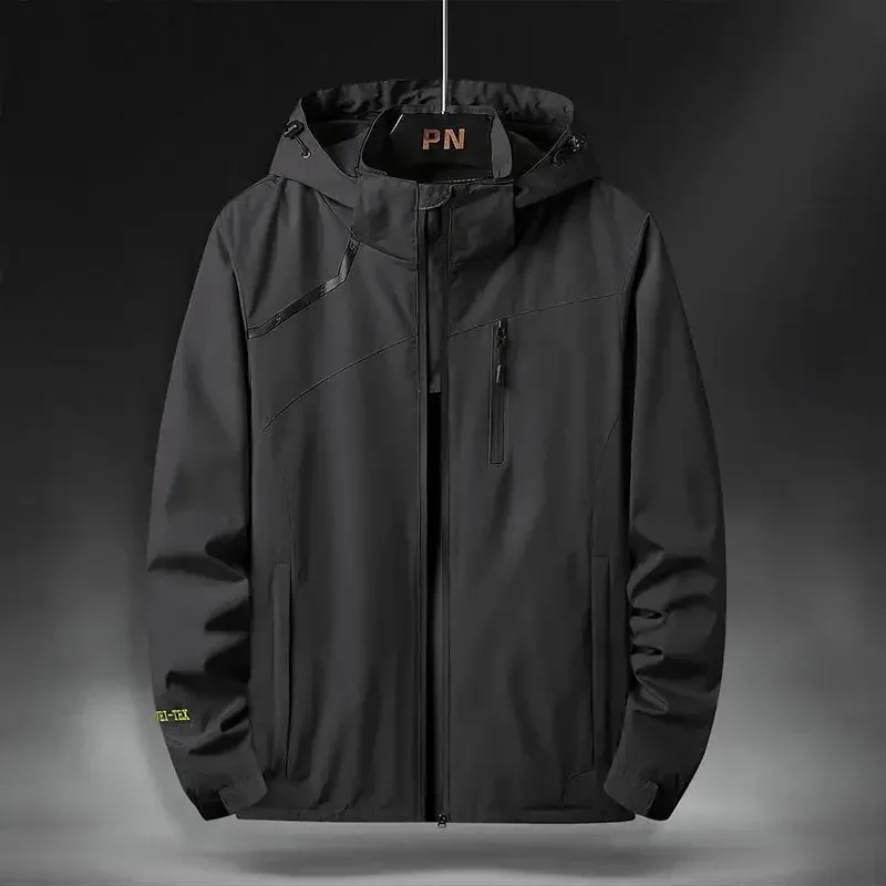 Waterproof Jacket Outdoor Windbreaker Men Plus Size 5XL 6XL 7XL Windproof Rainproof Coat Big Size Men Clothing Jaqueta Masculina