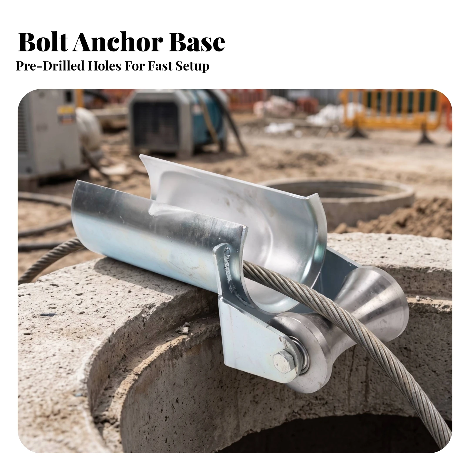 Cable Pulley with Mounting Bracket Heavy Duty Wire Rope Guide Pulley Guide Wheel with Roller Low-Maintenance Hardware Rugged view 2