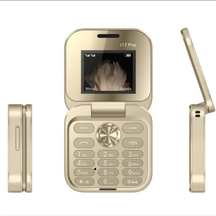New Best Seller I17Pro Small Phone Non-smartphone Elderly Flip Phone Dual Card Dual Wait Large Volume Large Font Elderly Phone