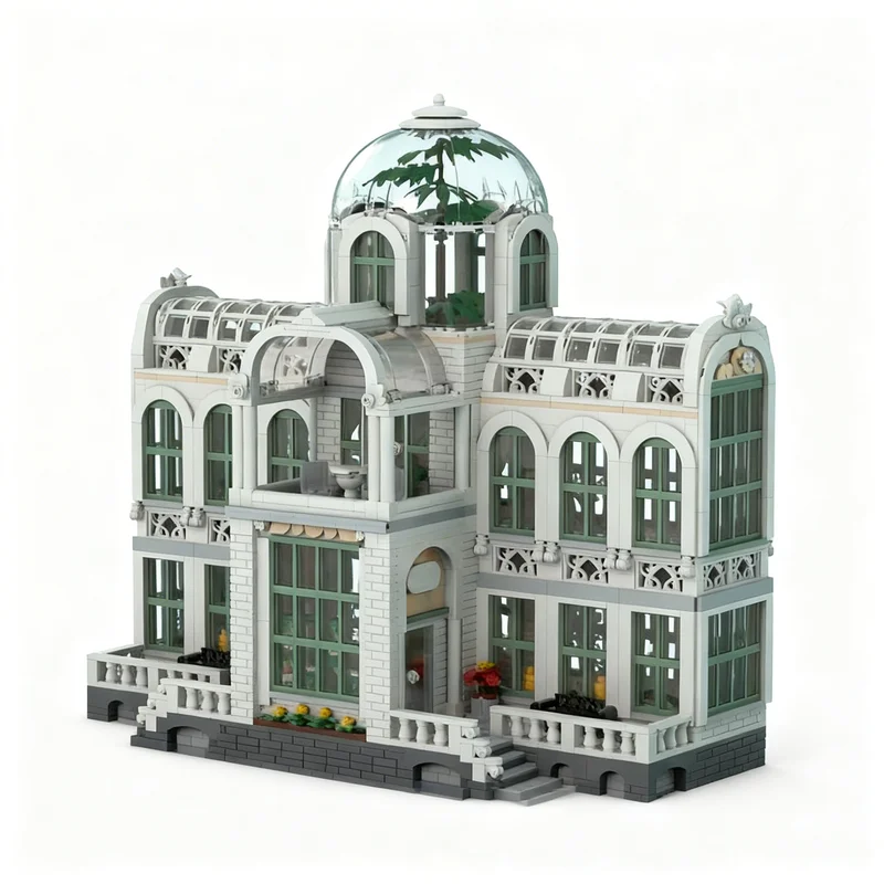 3292pcs MOC Modular Buildings Conservatory Model Building Blocks Christmas Gift Architecture Toys 3D Brick Collection Creative