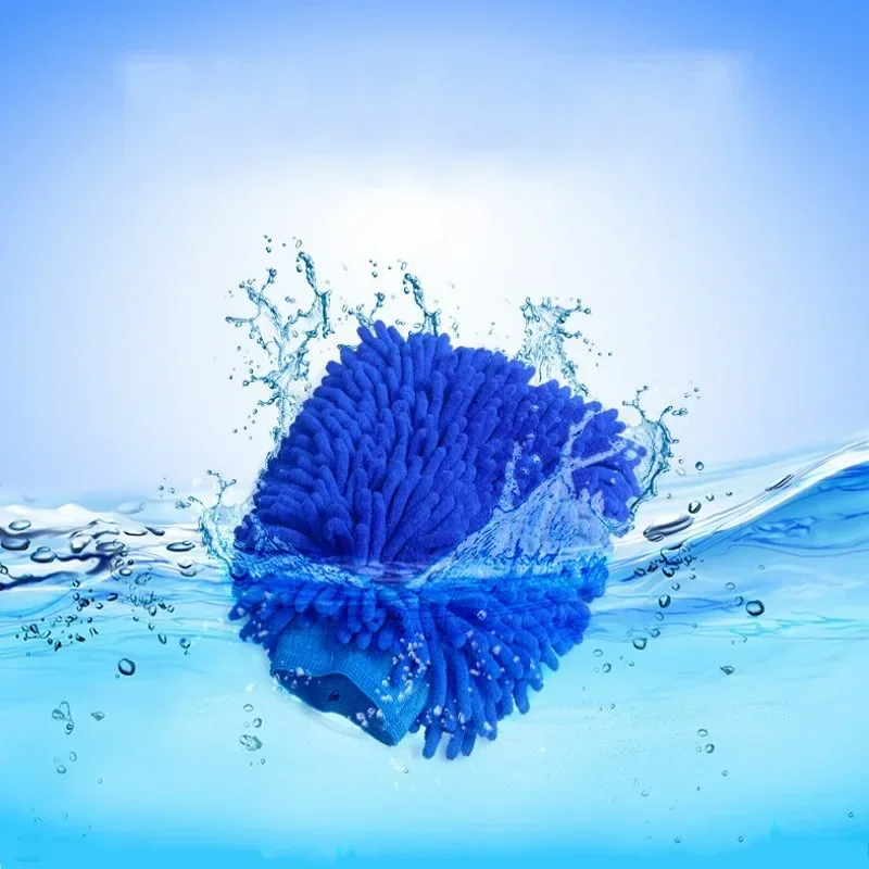 2/1 قطعة قفازات غسيل السيارات ستوكات قفازات السيارات فائقة الامتصاص غسل سيارة الإسفنج خدش الحرة ستوكات أداة تنظيف السيارة #5