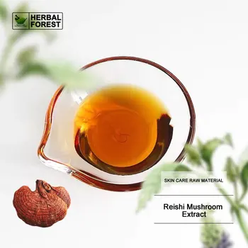 Naturalna lakownica żółtawa/ekstrakt z grzyby Reishi esencja w płynie przeciw starzeniu, nawilżający krem do twarzy, dodatek do żelu pod prysznic
