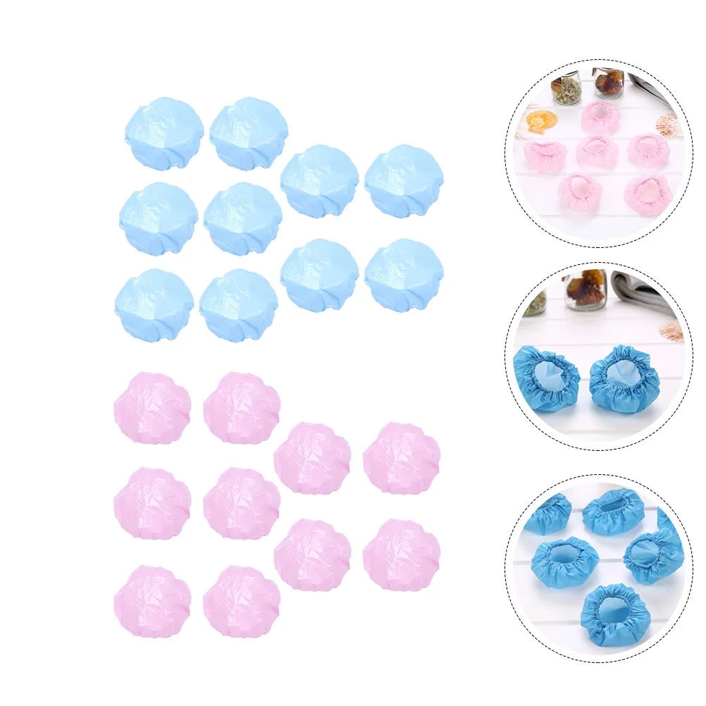 60 Pcs Convenient Covers Hair Salon Protector Hairdressing Accessories Safe Material Dyeing Eva Caps