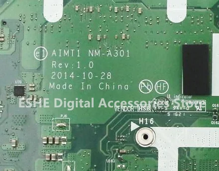 NM-A301 For ThinkPad T450S Laptop Motherboard 00HT7480 00HT736 00HT748 With I3 I5 I7 5th Gen CPU RAM 4GB  100% Test ok