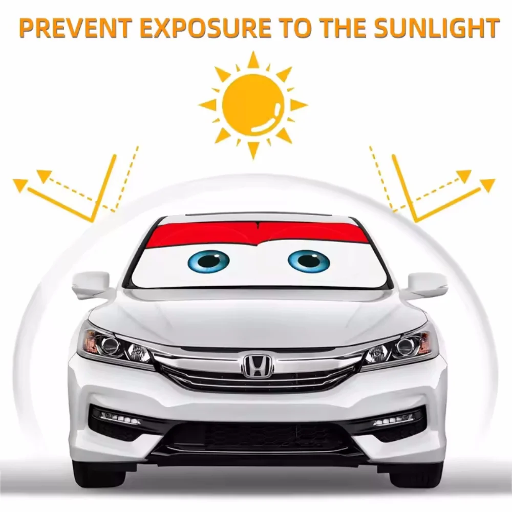 Car Solar Protection 4 Colors Eyes Heated Windshield Sunshade Car Window Windscreen Cover Sun Shade Auto Sun Visor Car-covers