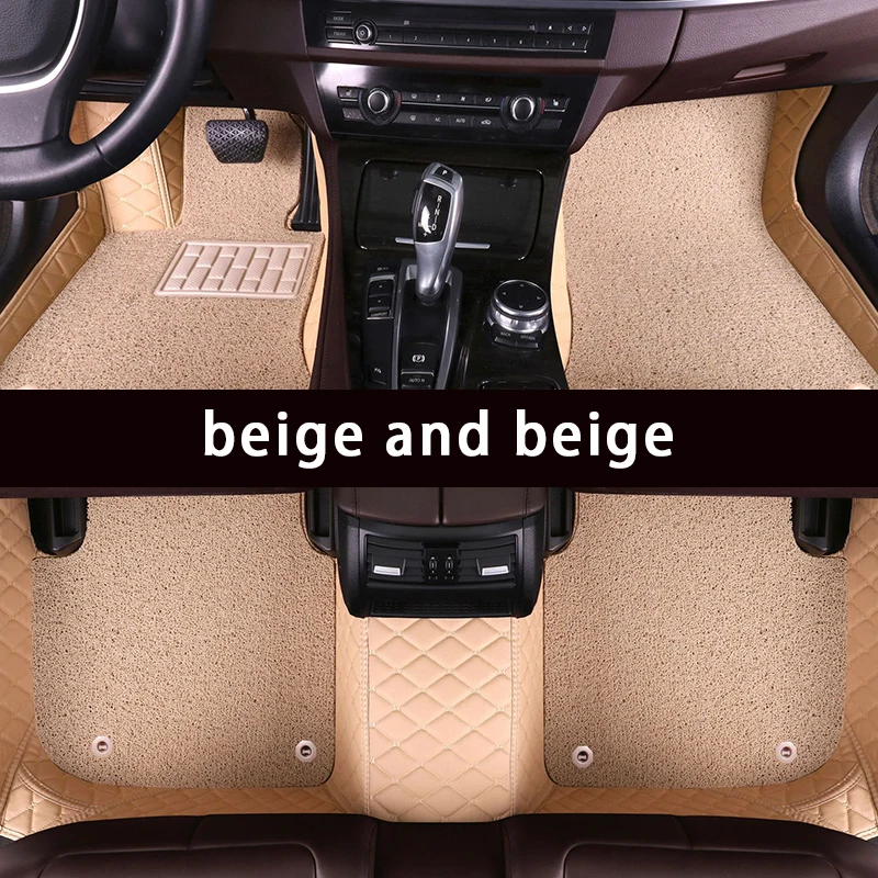 Customized Double Layer Car Floor Mats Are Suitable For Most BMW Models 5 Series E34 E39 E60 E61 F10 F11 F07 6 Series GT F12 F13