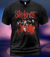 Cotton T-Shirt  Album Shawn Crahan Sid Mick Thomson Jim Root  High Quality 100%Cotton Short Sleeve