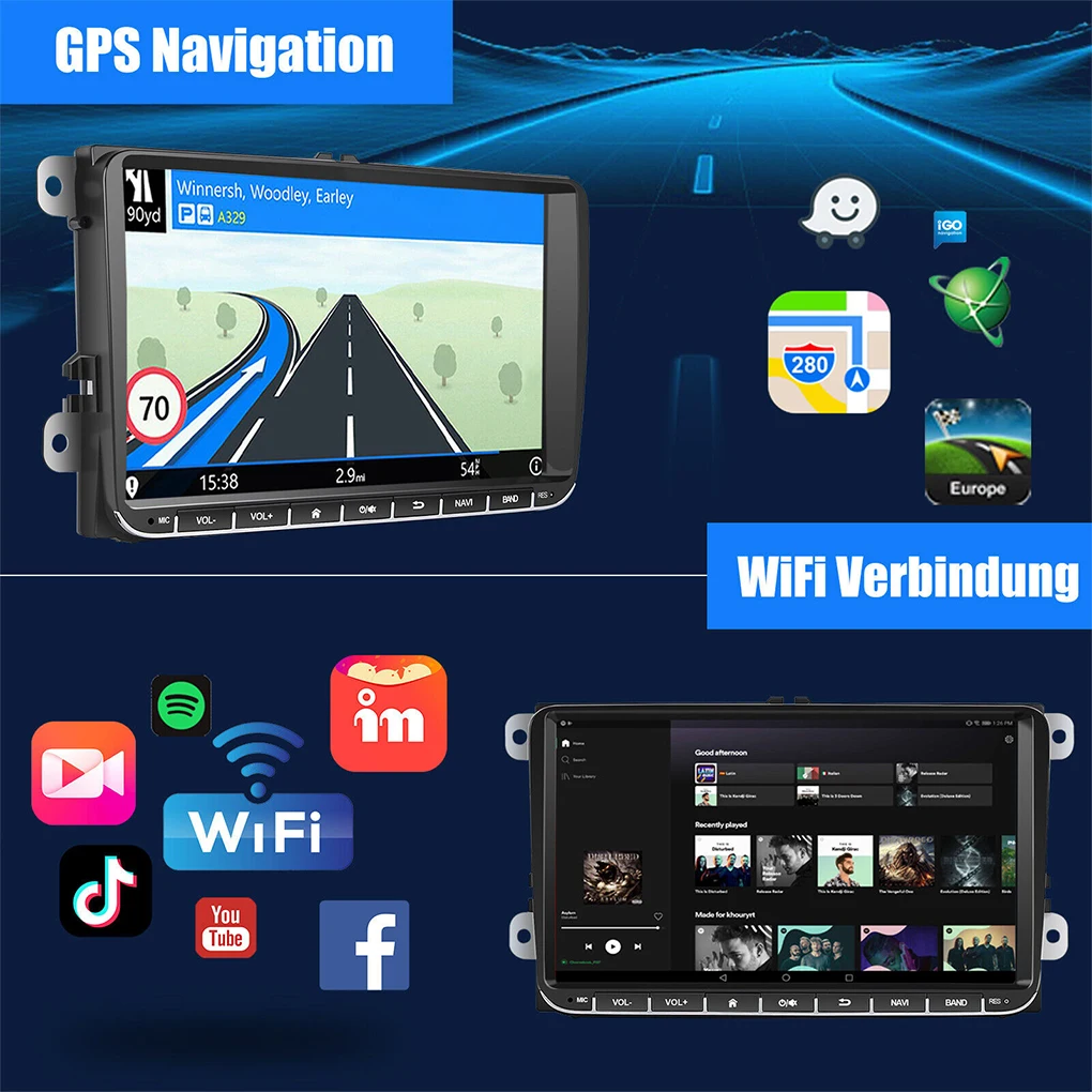 In-Car Entertainment With Car Stereo Radio Android Auto USB CAR / Android Auto RDS Touchscreen Wi-Fi