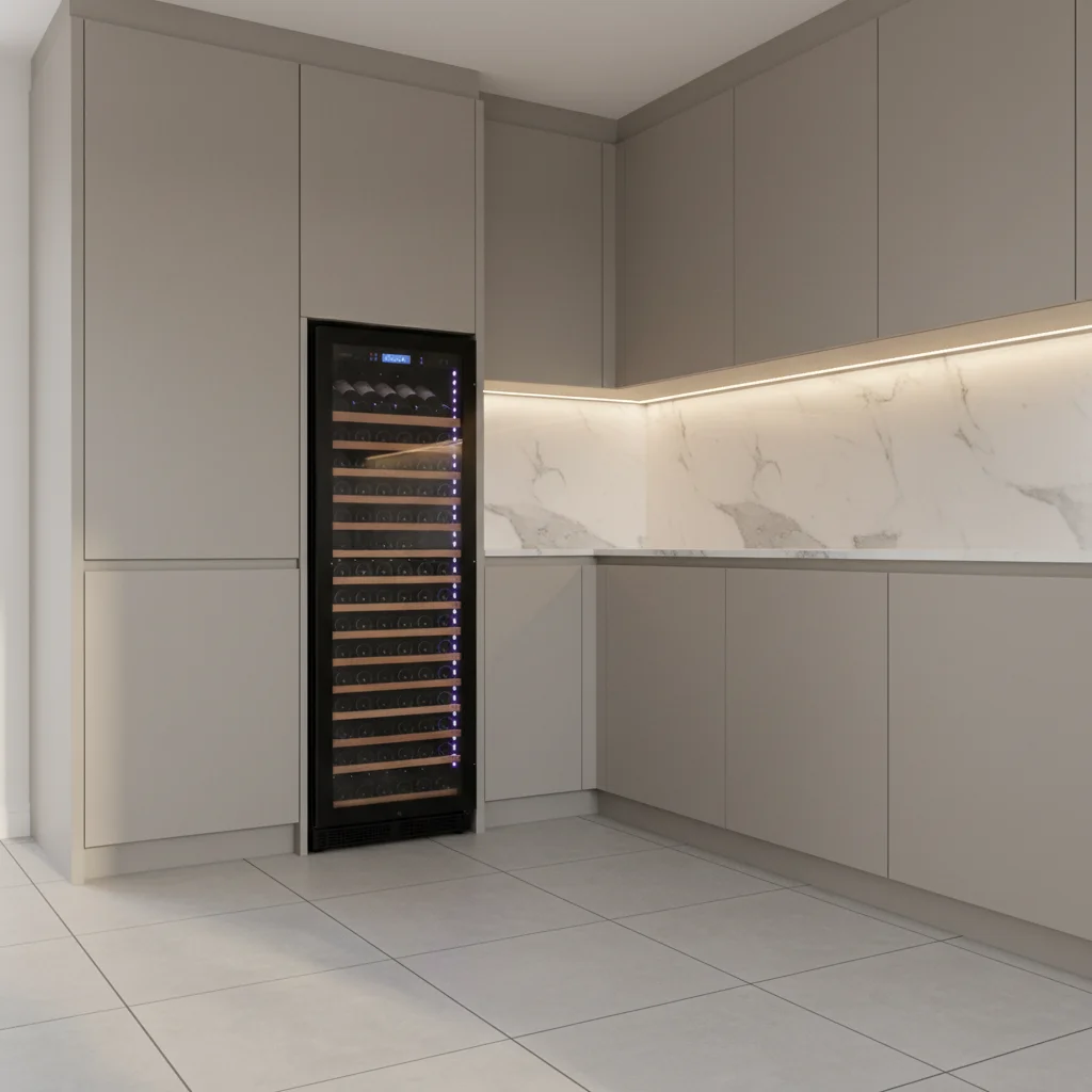 Modern Large Cooling Refrigerated 168 Bottle 430L Single Zone Wine Bar Cabinet Wine Fridge Refrigerator