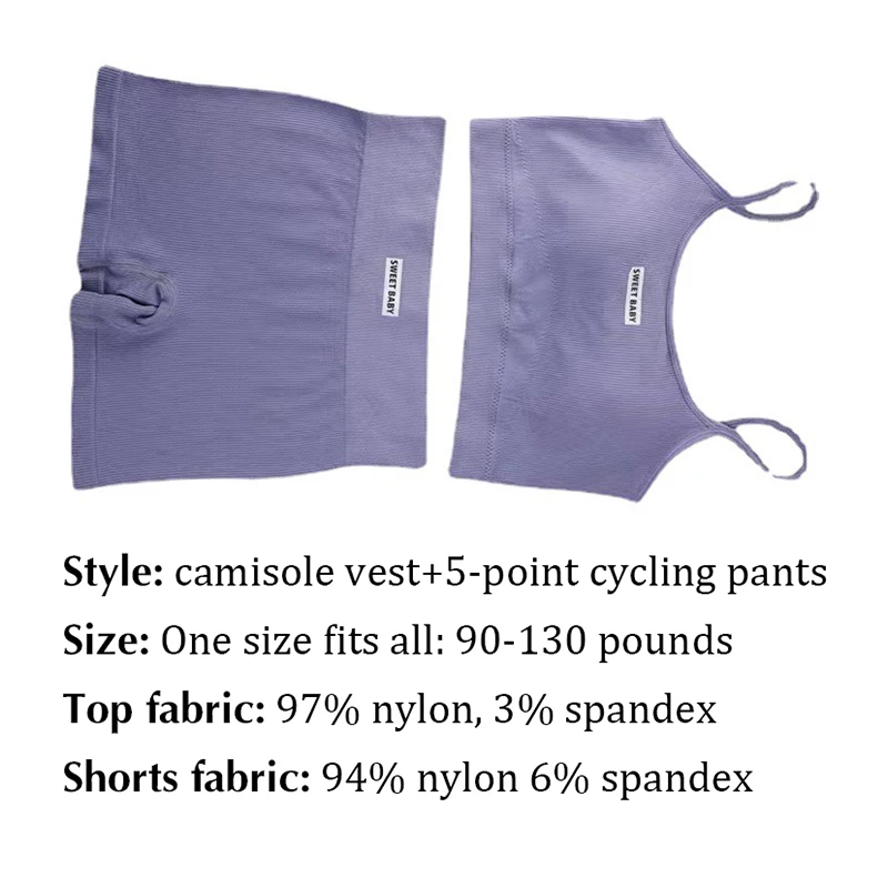 1Pc versione coreana del busto vestito senza maniche Spice Girls canotta Bottoming canotta Stretch Slim Sports Underwear Set