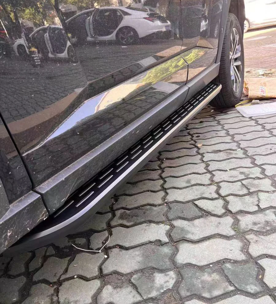 2 шт. подходят для Nissan X-Trail Rogue T33 2021-2025, подножки, боковые ступеньки, Nerf Bar, алюминий (с кронштейнами), черный CKL