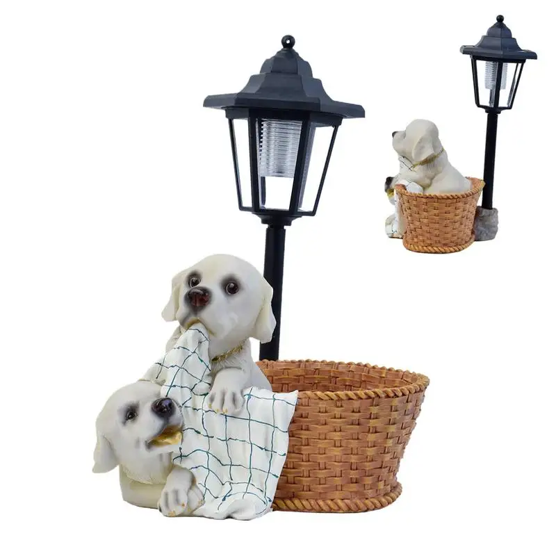

Solar Statue Resin Solar Garden Animals Cute Resin Figurines With Lights Waterproof Ornaments Decor For Home Porch Patio Lawn