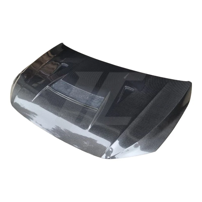 

Style Carbon Fiber Top Front Engine Bonnet Hood Cover for